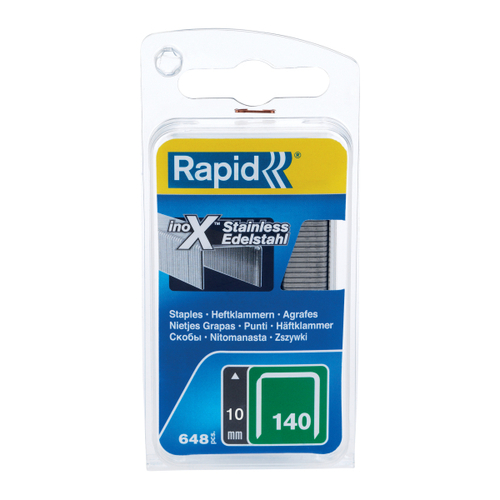 Zszywki Rapid z drutu płaskiego ze stali nierdzewnej nr 140 (10 mm) - op. 650 szt. RAPID-40109575 3