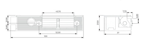 Elektrozaczep 62 wodoodporny IP65, 12V DC, lewy Dorcas 2