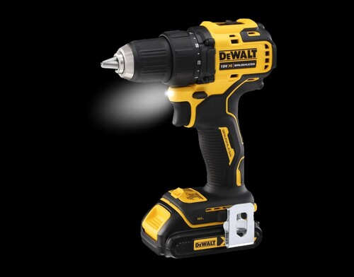 Wiertarko-wkrętarka z udarem XR 18V 2aku 1,5Ah Li-Ion + walizka + ładowarka DeWALT DCD709S2T-QW 4