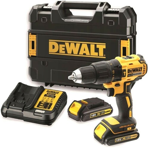 Wiertarko-wkrętarka z udarem XR 18V 2aku 1,5Ah Li-Ion + walizka + ładowarka DeWALT DCD709S2T-QW 5