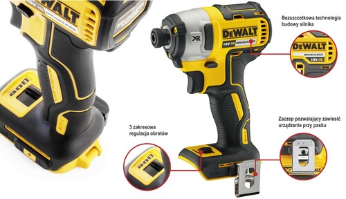 Zakrętarka udarowa 1/4 XR Li-Ion 18V DeWALT DCF887N 13