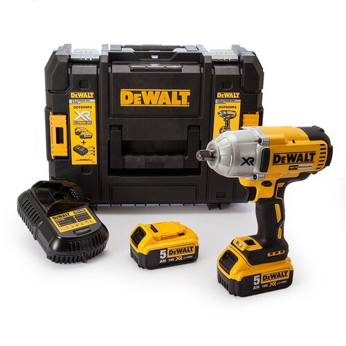 Klucz udarowy 1/2 XR Li-Ion 18V 950 Nm 2x5Ah + walizka + ładowarka DeWALT DCF899P2 9
