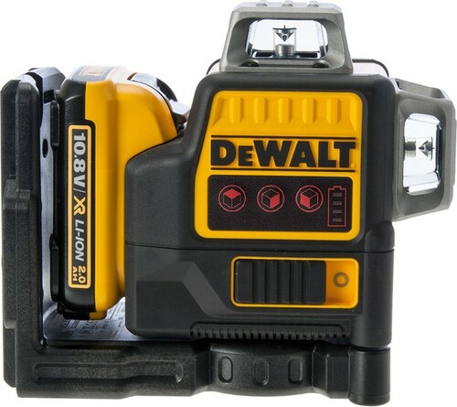 Laser samopoziomujący 3-wiązkowy 360° 12V czerwony DeWALT DCE089D1R 5