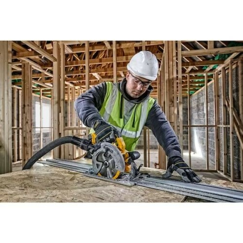 Pilarka tarczowa 184 mm 18V b/aku kompatybilna z szynami + walizka DeWALT DCS572NT 6