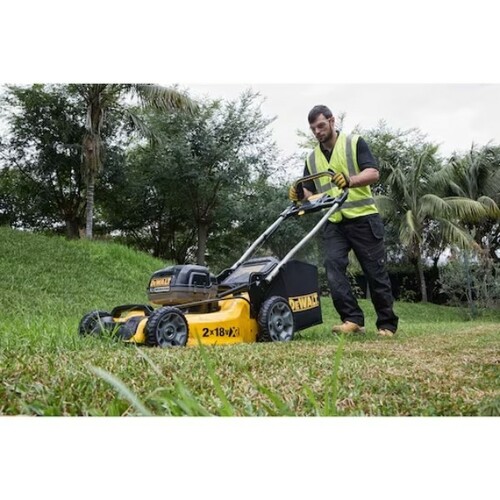 Kosiarka akumulatorowa 36V (2x18V) + 2 x 5Ah + ładowarka DeWALT DCMW564P2 16
