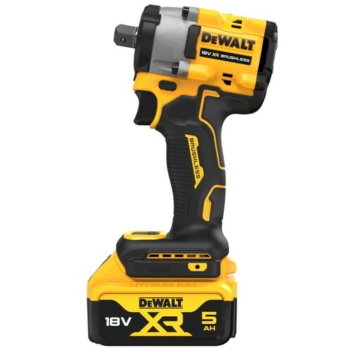 Klucz udarowy 1/2 18V 406N bolec blokujący + walizka + 2x5Ah + ładowarka DeWALT DCF922P2T 3