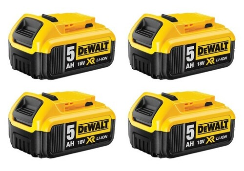 Zestaw 8 narzędzi + 4 x 5Ah + ładowarka + 3 kufry + wózek DeWALT DCK854P4 11