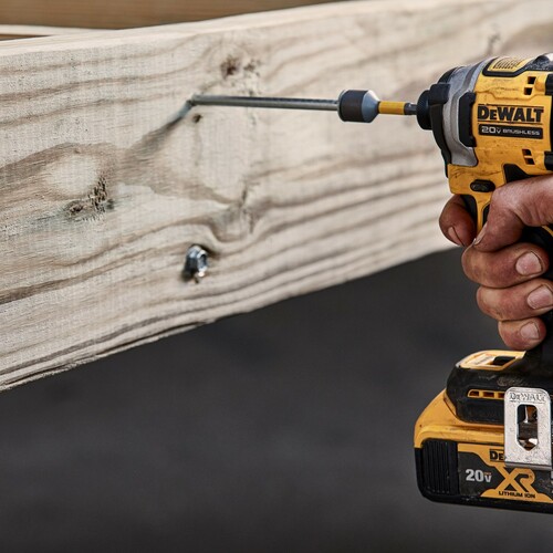 Zakrętarka udarowa bit 1/4 208Nm + walizka + 2x1,7Ah POWERSTACK + ładowarka DeWALT DCF850E2T 5