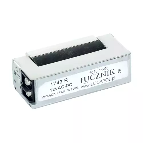 Elektrozaczep z blokadą i pamięcią 12-24V AC/DC Łucznik Lockpol 1743R 4