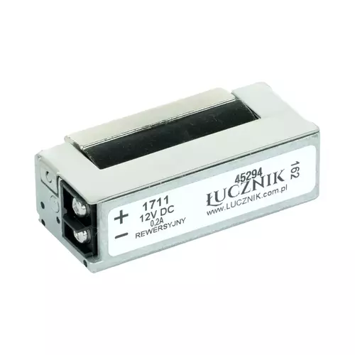 Elektrozaczep podstawowy niskoprądowy do pracy ciągłej 12-24V AC/DC Łucznik Lockpol 1718 4