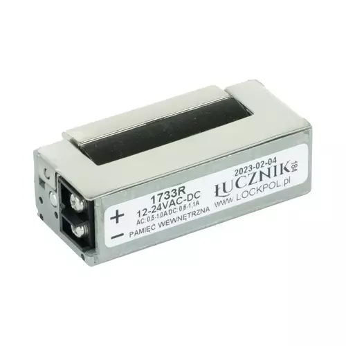 Elektrozaczep z pamięcią 12-24V AC/DC Łucznik Lockpol 1733R 4