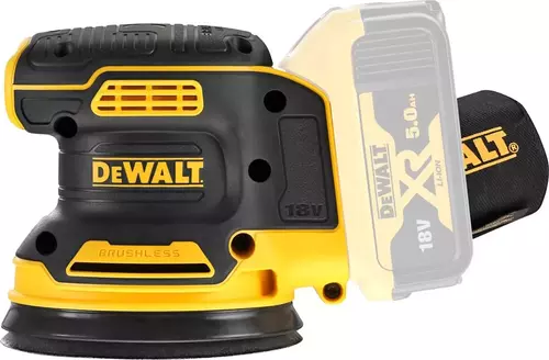 Szlifierka mimośrodowa 125 mm 18V XR b/aku + walizka DeWALT DCW210NT 5