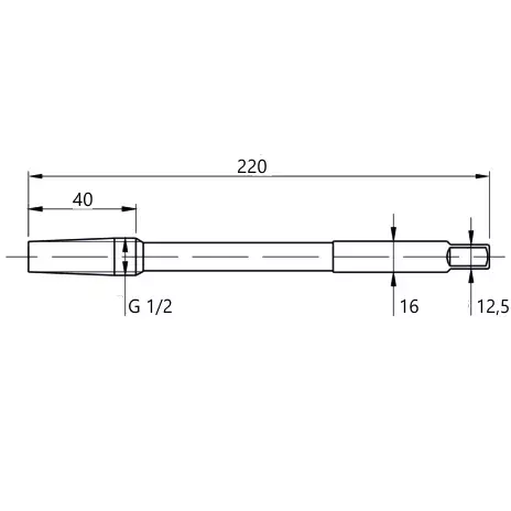 Gwintownik maszynowy  rurowo-walcowy G 1/2 HSS FANAR 2
