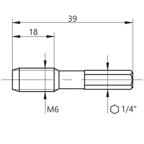 Gwintownik maszynowy BIT M-6 G1-031001-0060 HSS FANAR 2