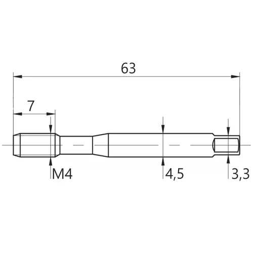 Gwintownik M-4 R40 HSSE INOX FANAR 2