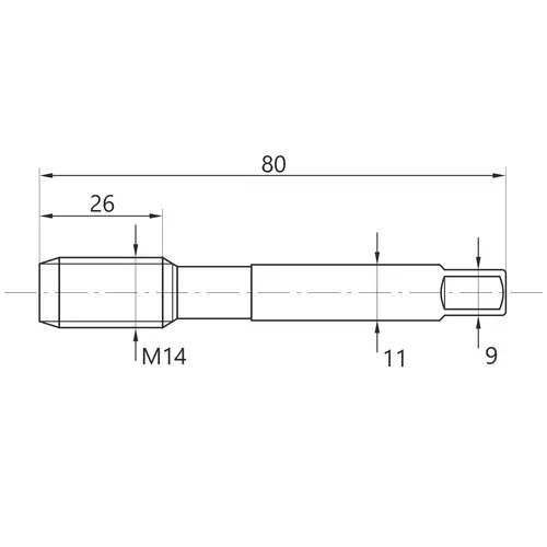 Gwintownik maszynowy krótki M14 FANAR 2