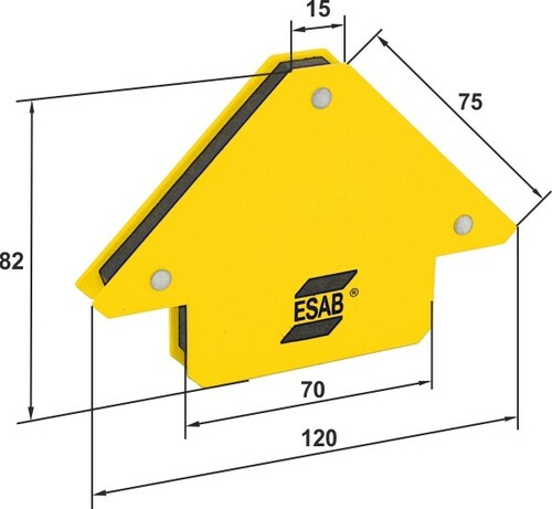 Mały kątownik magnetyczny 0700014015 ESAB 2