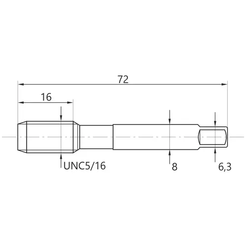 Gwintownik UNC5/16 NO2 LUNA 2