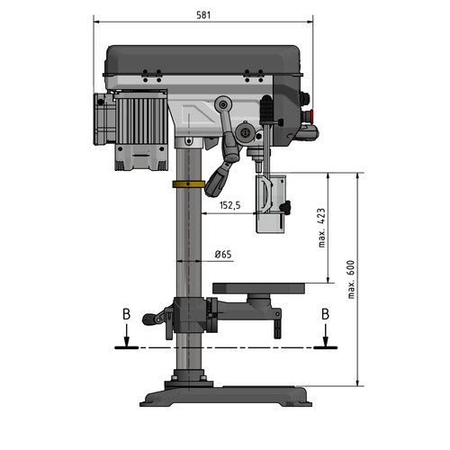 Wiertarka stołowa Optimum OPTIdrill DQ 20V 9