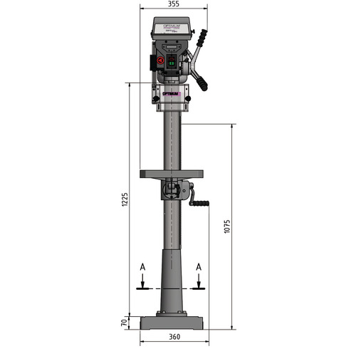 Wiertarka stojąca Optimum OPTIdrill D 26Pro 6