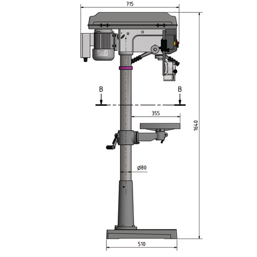 Wiertarka stojąca Optimum OPTIdrill D 26Pro 7