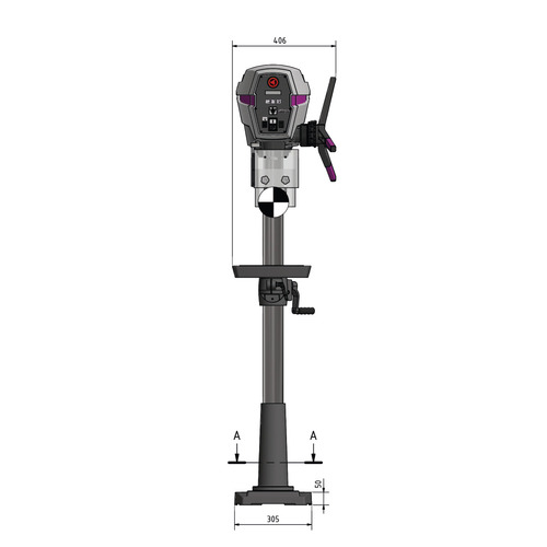 Wiertarka stojąca Optimum OPTIdrill DP 26-F (230 V) 7