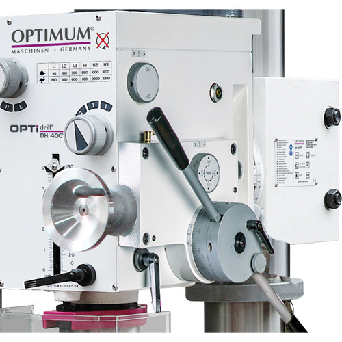 Wiertarka z przekładnią filarową i stołem poprzecznym Optimum OPTIdrill DH 40CT 4