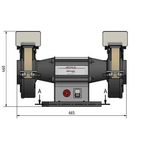 Szlifierka stołowa Optimum OPTIgrind GU 30 3