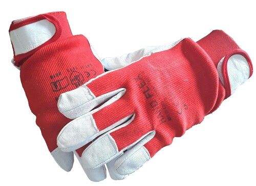 Rękawice robocze kozia skóra lico rzep HAND FLEX 9 3