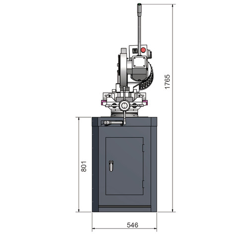 Ręczna piła tarczowa do cięcia metalu Optimum OPTIsaw CS 315 5