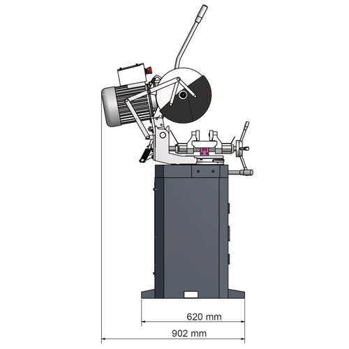 Ręczna piła tarczowa do cięcia metalu Optimum OPTIsaw CS 315 6