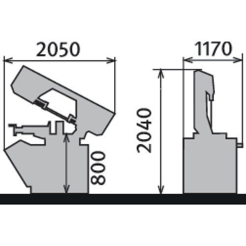 Półautomatyczna piła taśmowa do metalu z ramą wahadłową Metallkraft BMBS 300 x 320 HA-DG 6
