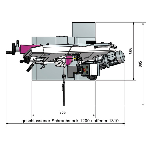 Piła taśmowa do metalu Optimum OPTIsaw S 210G 5