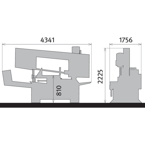 Horizontal Metallbandsäge Metallkraft HMBS 440 HA X DG HORIZONT 3