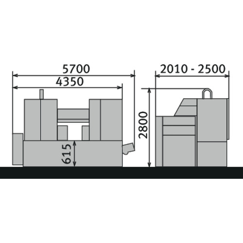 Automatyczna dwukolumnowa pozioma piła taśmowa do metalu Metallkraft HMBS 700 x 750 CNC X 6