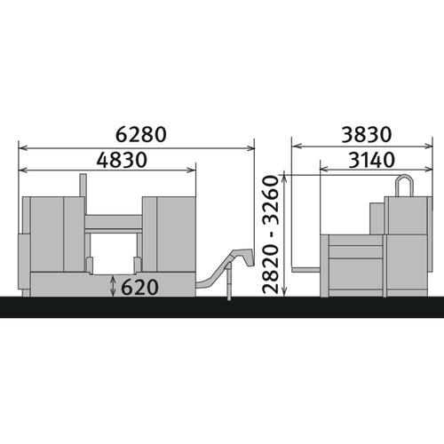 W pełni automatyczna dwukolumnowa pozioma piła taśmowa do metalu Metallkraft HMBS 850 x 1000 CNC X 4