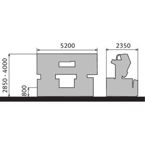 Półautomatyczna dwukolumnowa pozioma piła taśmowa do metalu Metallkraft HMBS 1200 x 1400 HA X 3