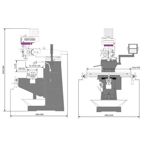 Wiertarko-frezarka Optimum OPTImill MF 4-B 6