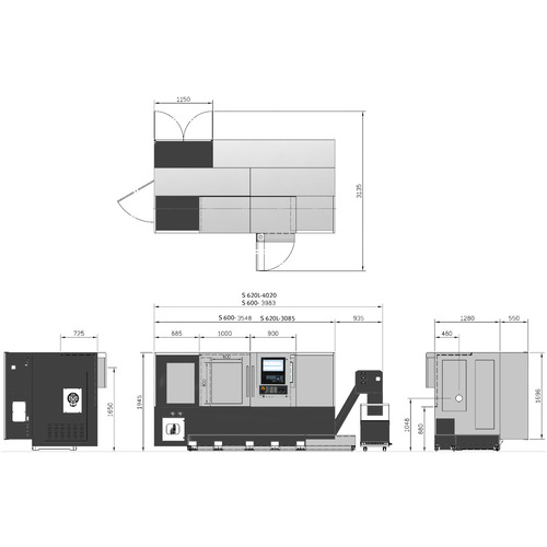 Tokarka CNC Optimum OPTIturn S 620 12