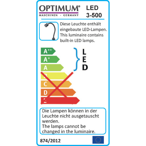 Oświetlenie maszynowe LED Optimum LED 3-500 2