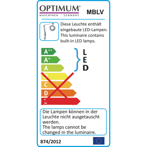 Lampa powiększająca LED Optimum MBLV 3