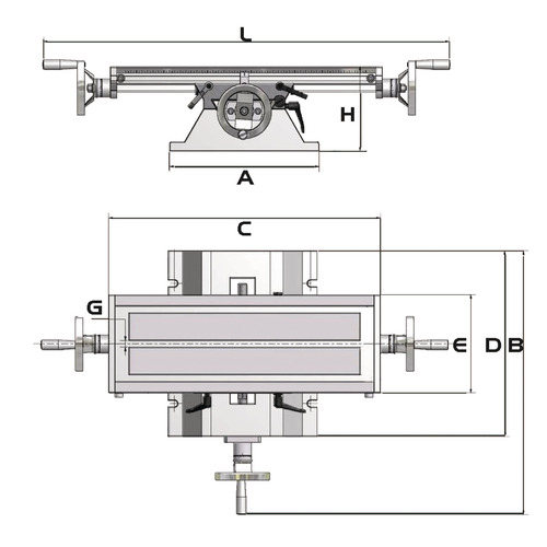 Stół poprzeczny Optimum KT 120 2
