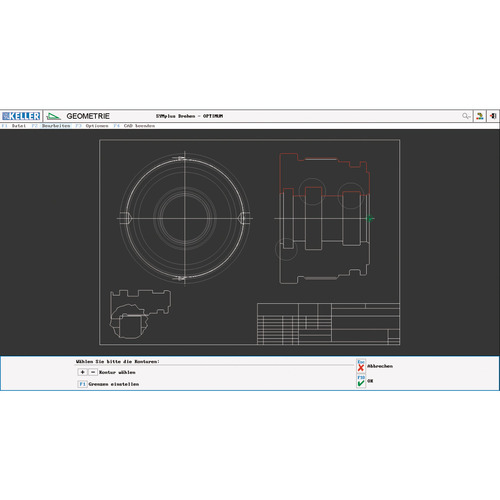 CNC-Software Optimum KELLER SYMplus plusCARE ™ obracanie 2