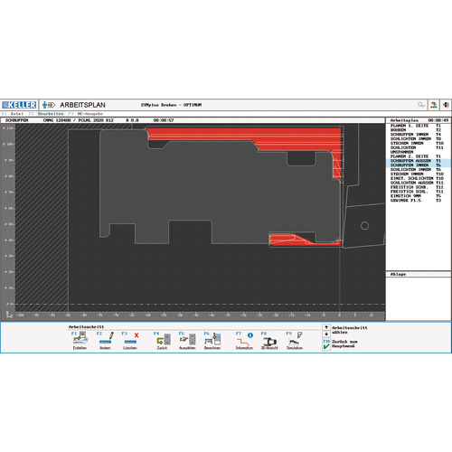 CNC-Software Optimum KELLER SYMplus plusCARE ™ obracanie 4