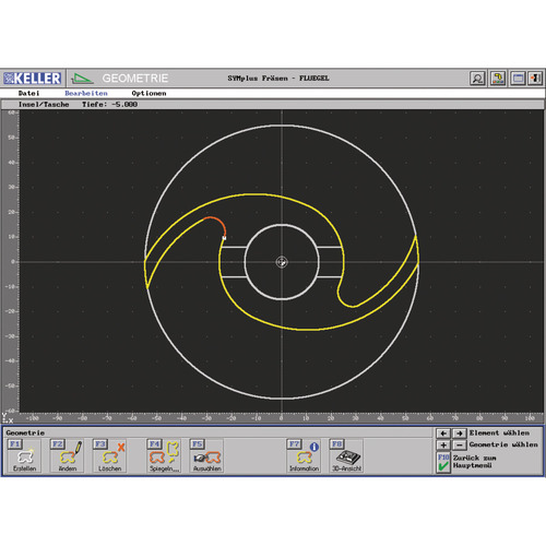 CNC-Software Optimum KELLER SYMplus plusCARE ™ Frezowanie 2