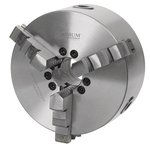 OPTIMUM Uchwyt tokarski trójszczękowy mocowanie centralne Optimum Ø 200 mm Camlock DIN ISO 702-2 nr 5 2