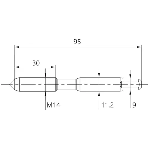 Gwintownik metryczny M14 nr 2 LUNA 2