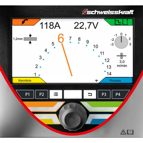 MIG/MAG Inverter-Schweißgerät Schweisskraft PRO-MIG.ARC 251 3