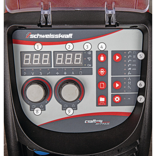 MIG welding machine Schweisskraft CRAFT-MIG 201P Pulse 5