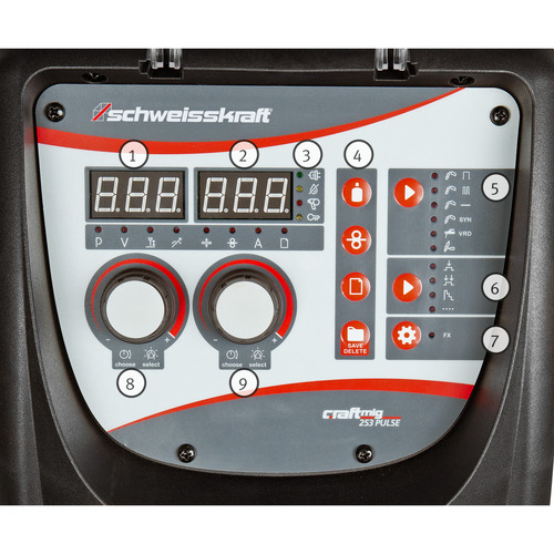 MIG welding machine Schweisskraft CRAFT-MIG 253 Pulse 4